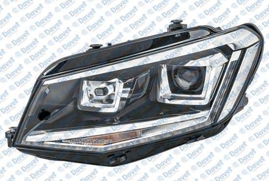 HLL-1EL 012 286-211 Far, Vw Caddy Iv (Saa-Sab-Sah-Saj) Bi-Xenon-Led,Sol